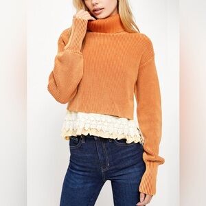 Free People At First Glance Sweater Butterscotch - Measures a M $168